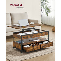 Produktbild för Coffee Table Yellowish Brown 100x50x48cm