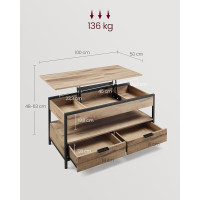 Produktbild för Coffee Table 100x50x48cm
