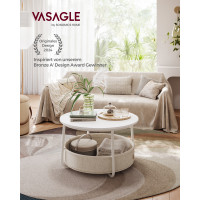 Produktbild för Coffee Table White 75x75x45cm