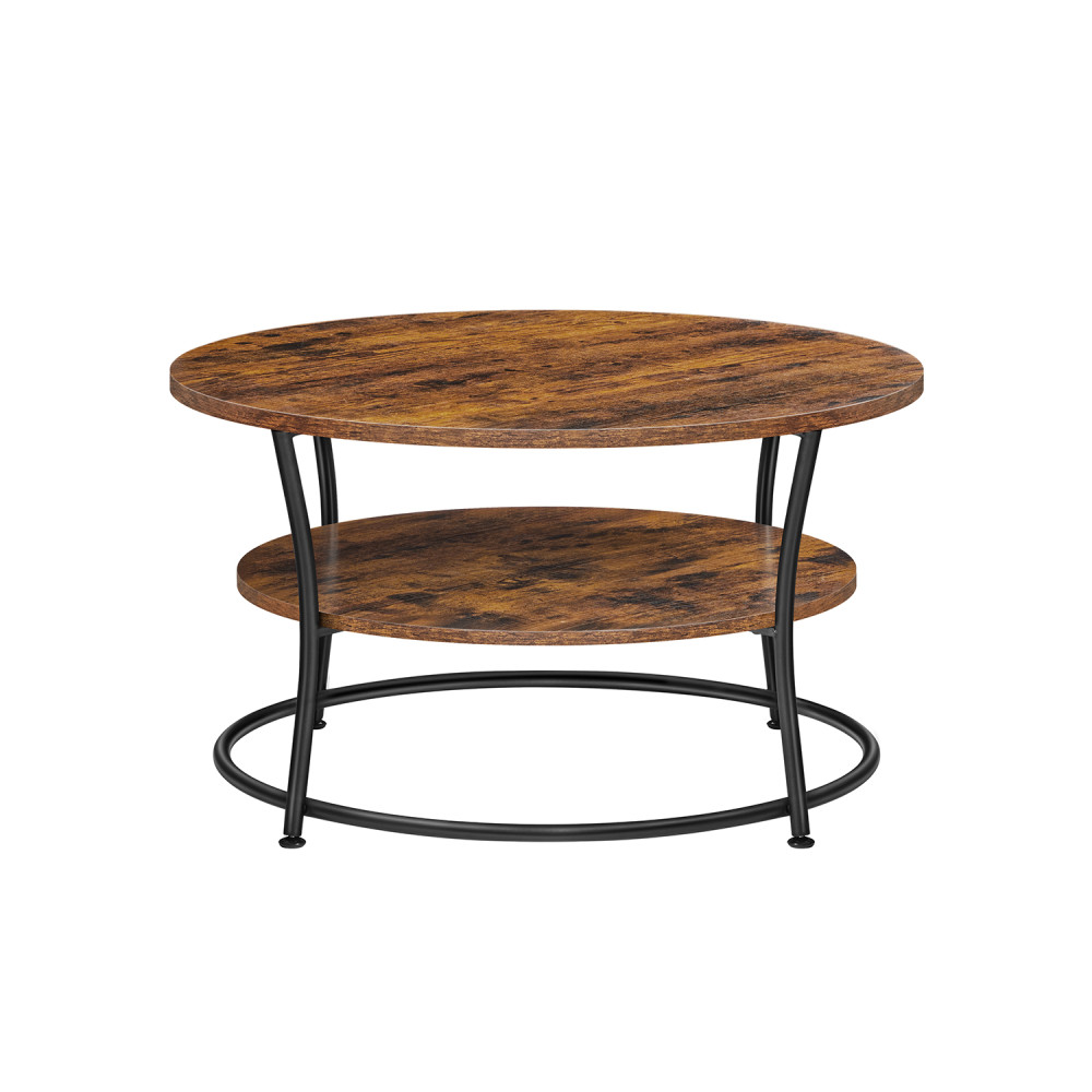 Produktbild för Coffee Table X: Antique, Black 80x80x47cm