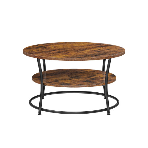 VASAGLE Coffee Table X: Antique, Black 80x80x47cm