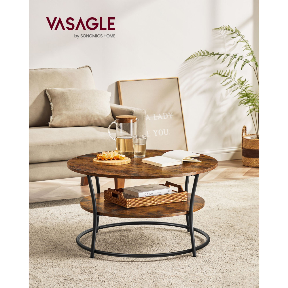 Produktbild för Coffee Table X: Antique, Black 80x80x47cm