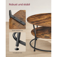 Produktbild för Coffee Table X: Antique, Black 80x80x47cm