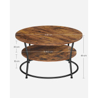 Produktbild för Coffee Table X: Antique, Black 80x80x47cm