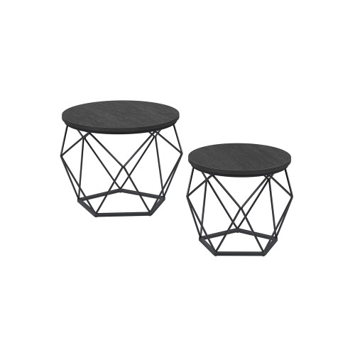 VASAGLE Coffee Table Black 50x50x41cm - Soffbord