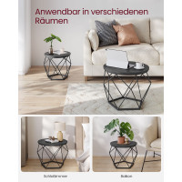 Produktbild för Coffee Table Black 50x50x41cm