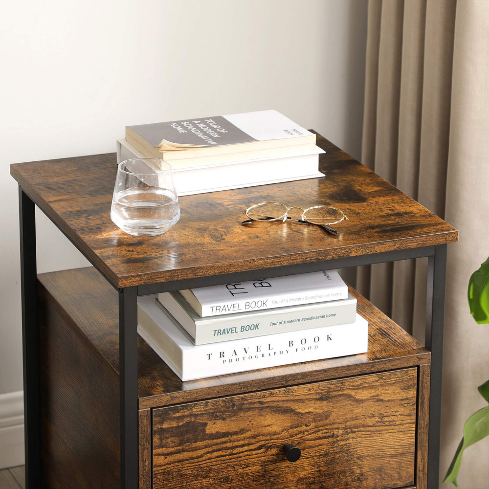 Produktbild för End Table Black 45x45x60cm