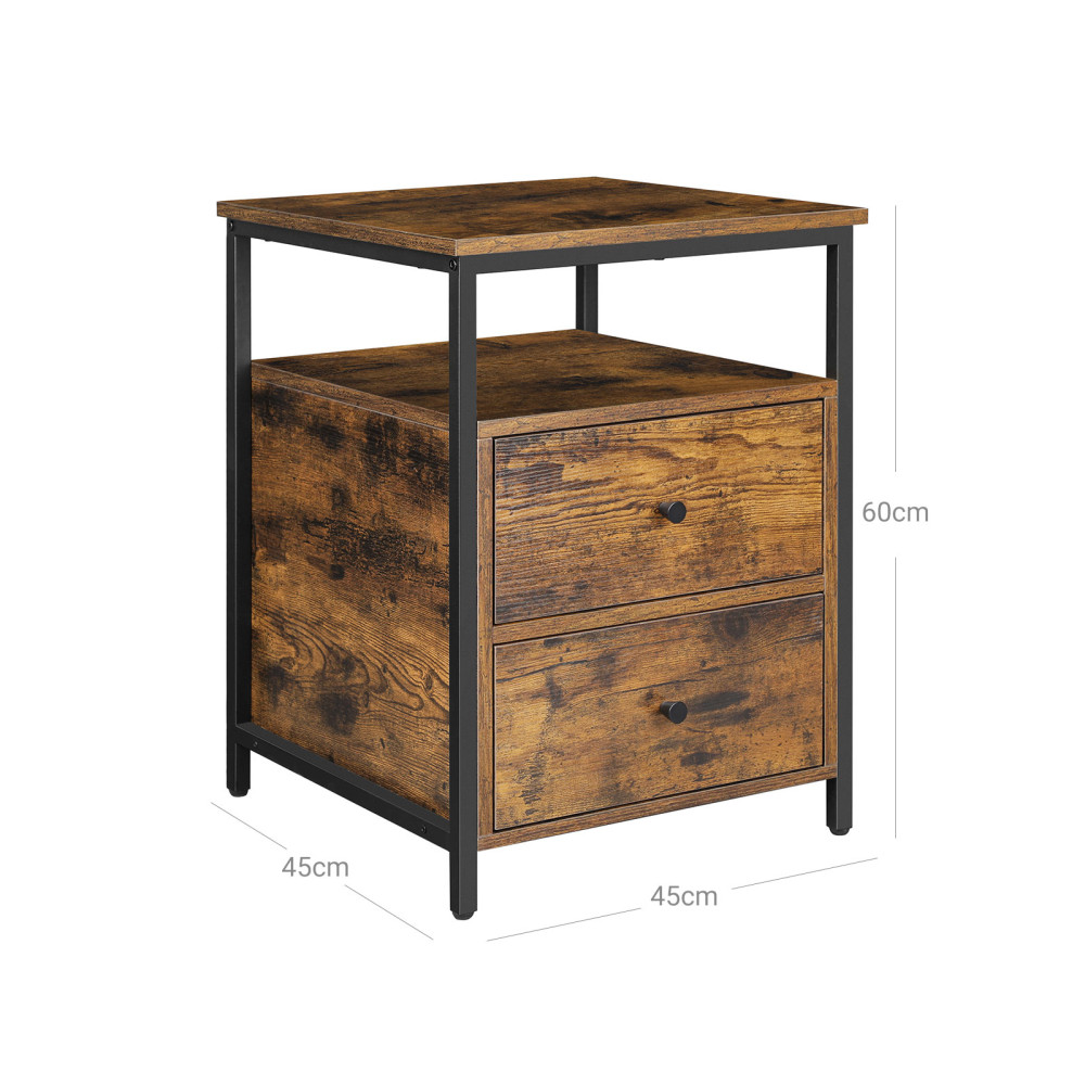 Produktbild för End Table Black 45x45x60cm