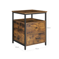 Produktbild för End Table Black 45x45x60cm