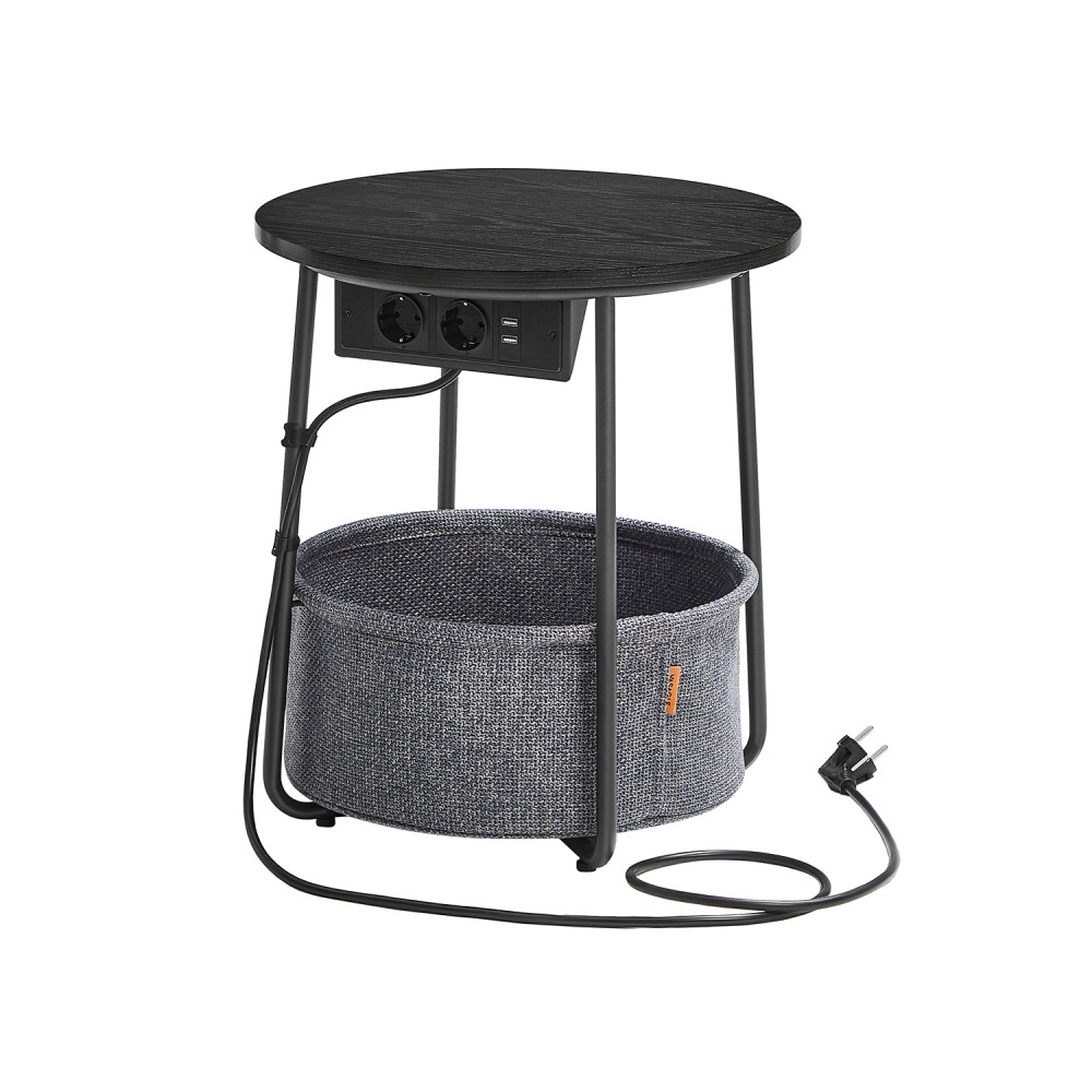 Produktbild för End Table Black 45x45x50cm