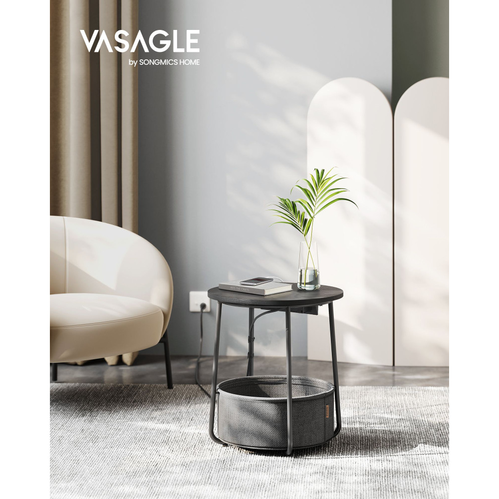Produktbild för End Table Black 45x45x50cm