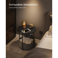 Produktbild för End Table Black 45x45x50cm