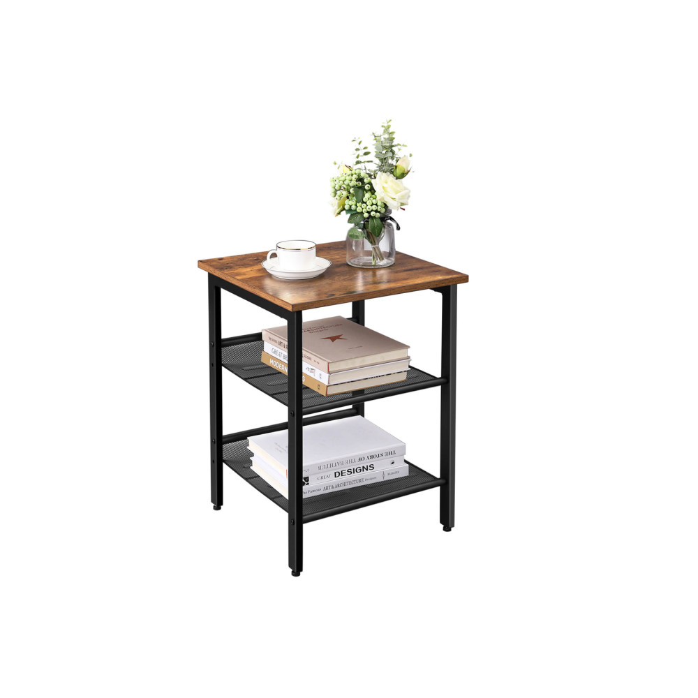 Produktbild för End Table X: Antique, Black 40x40x55cm