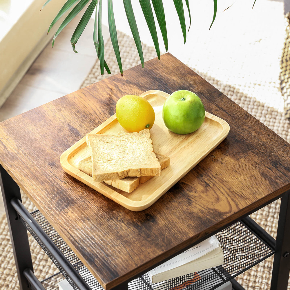 Produktbild för End Table X: Antique, Black 40x40x55cm