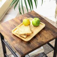Produktbild för End Table X: Antique, Black 40x40x55cm