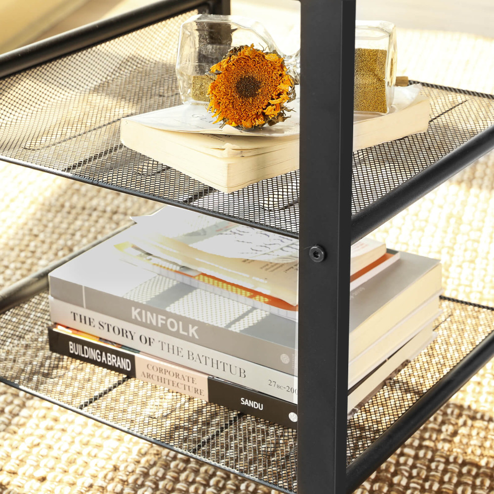 Produktbild för End Table X: Antique, Black 40x40x55cm