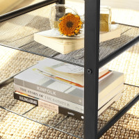 Produktbild för End Table X: Antique, Black 40x40x55cm