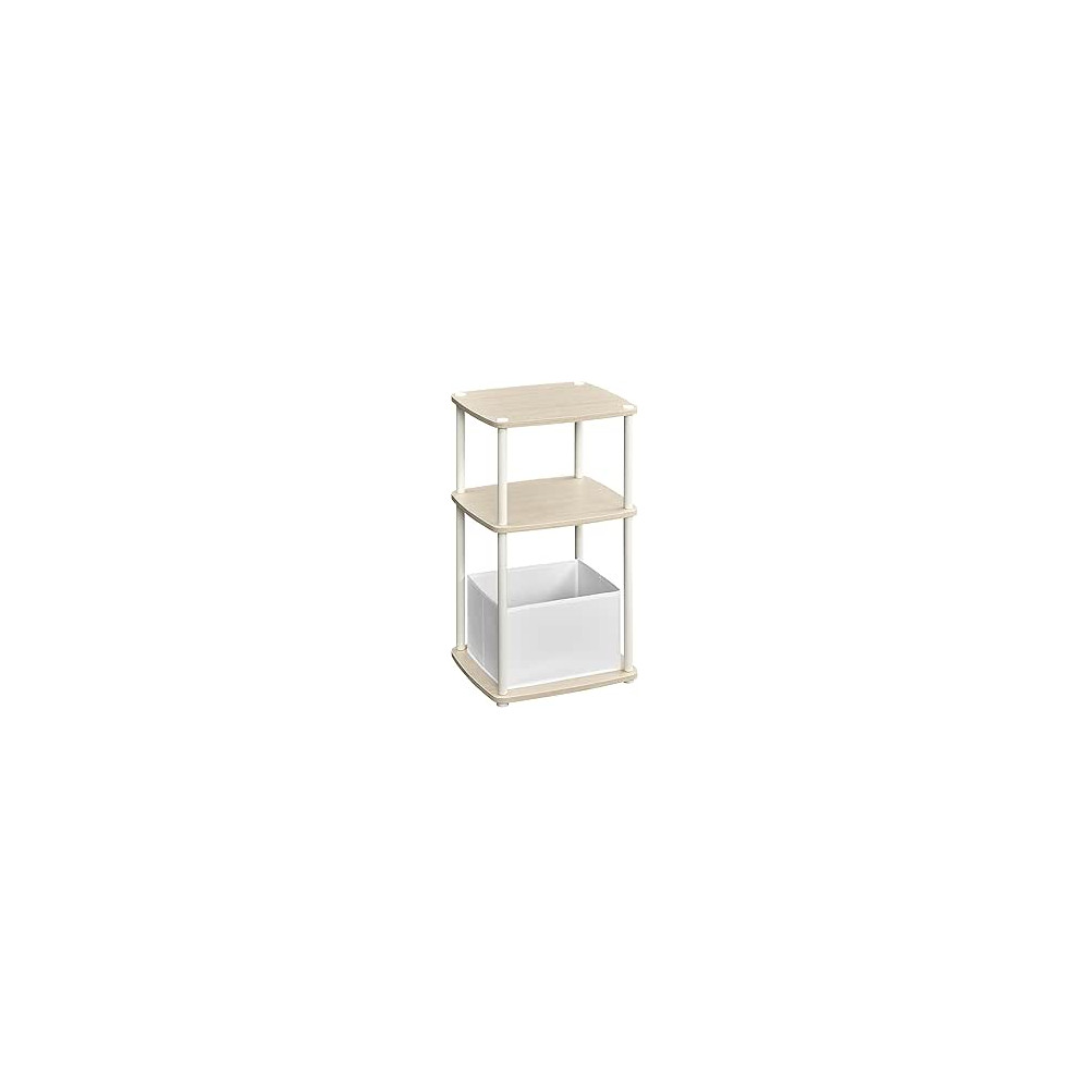 Produktbild för End Table Milky Coffee Color 34x30x58cm