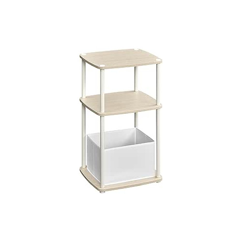 SONGMICS HOME End Table Milky Coffee Color 34x30x58cm