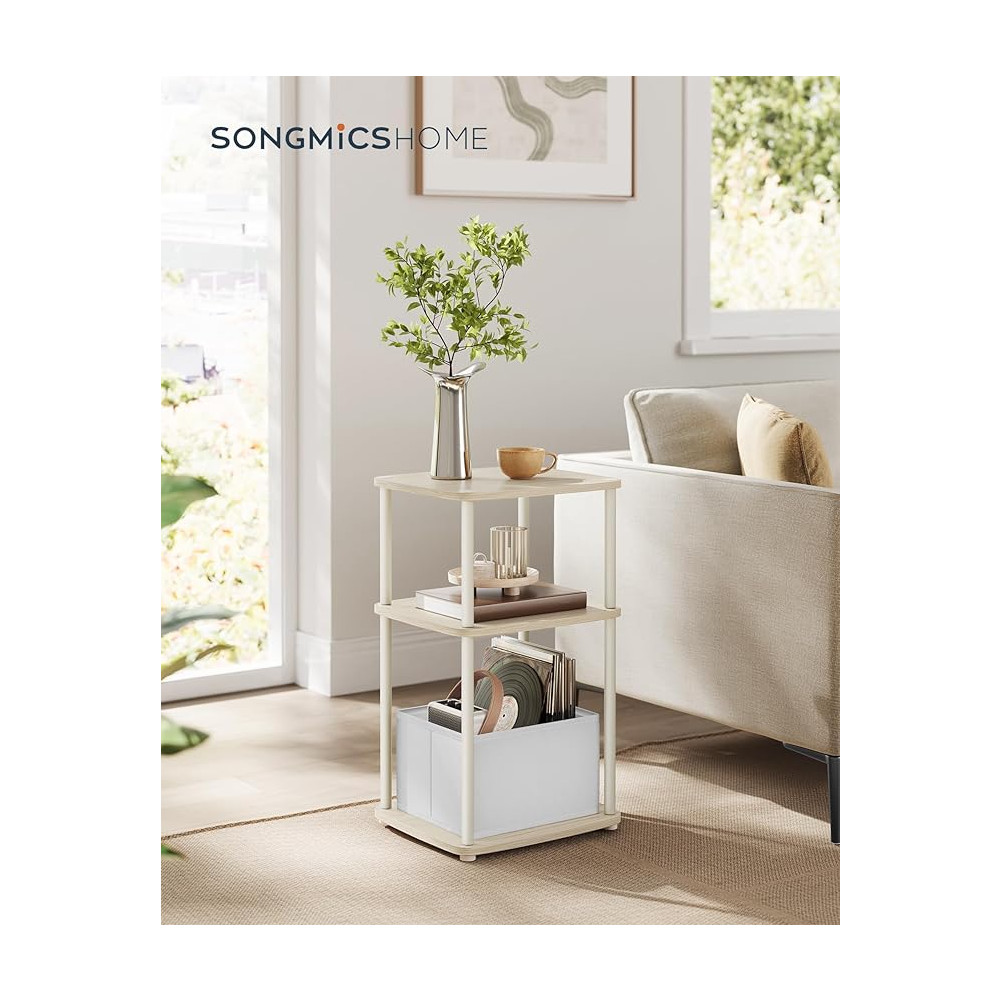 Produktbild för End Table Milky Coffee Color 34x30x58cm