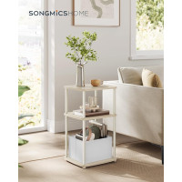 Produktbild för End Table Milky Coffee Color 34x30x58cm