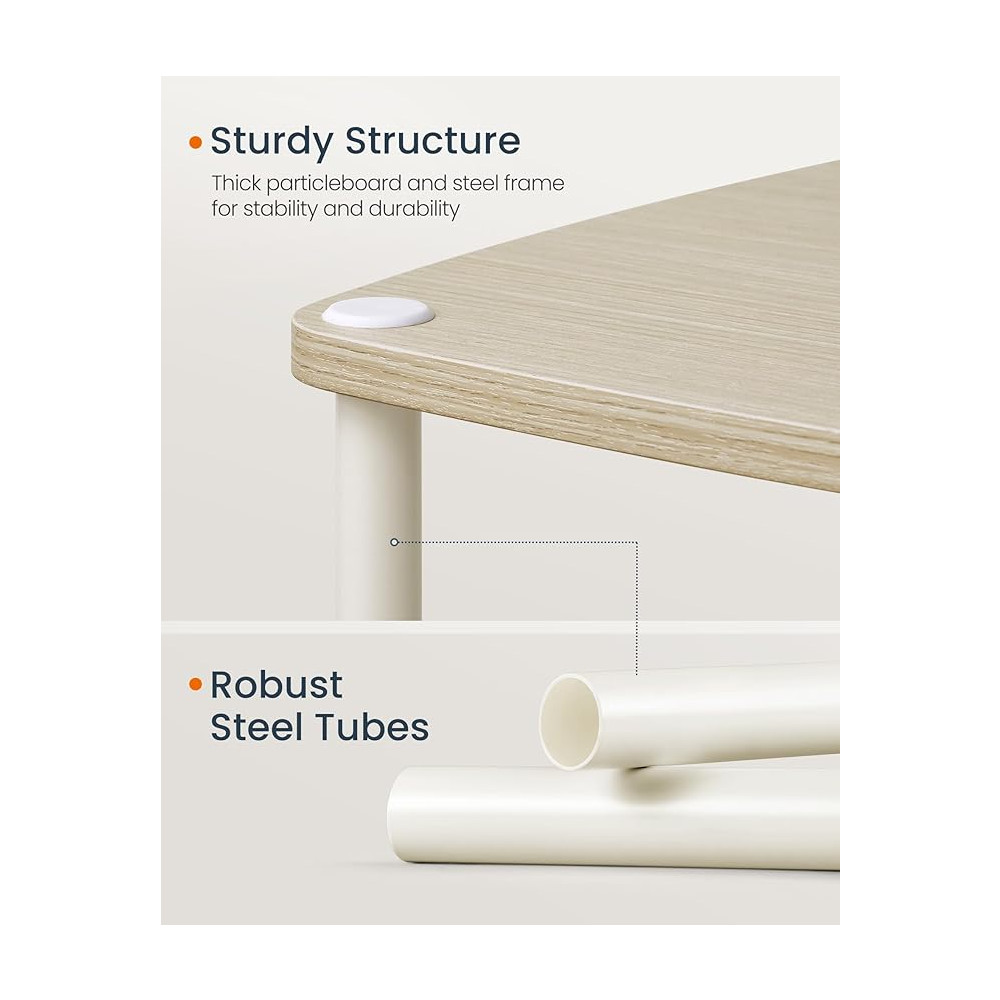 Produktbild för End Table Milky Coffee Color 34x30x58cm