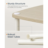 Produktbild för End Table Milky Coffee Color 34x30x58cm
