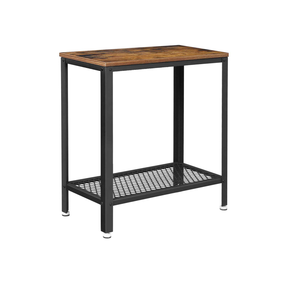 Produktbild för End Table X: Antique, Black 60x30x60cm