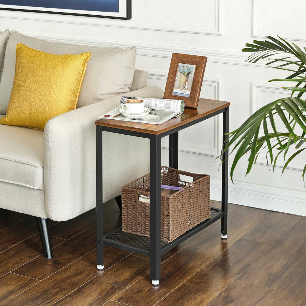 Produktbild för End Table X: Antique, Black 60x30x60cm