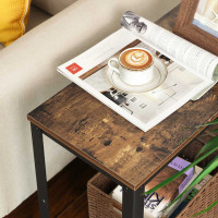Produktbild för End Table X: Antique, Black 60x30x60cm
