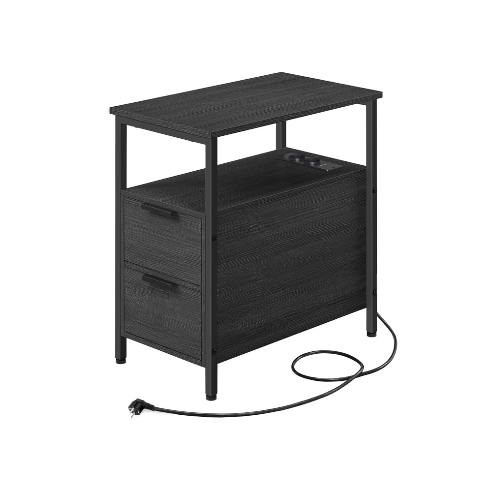 Produktbild för End Table Black 60x35x60cm