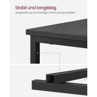 Produktbild för End Table Black 60x35x60cm
