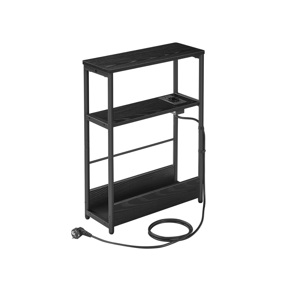 Produktbild för End Table Black 45x18x58cm