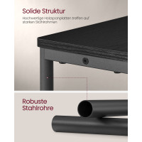 Produktbild för End Table Black 45x18x58cm