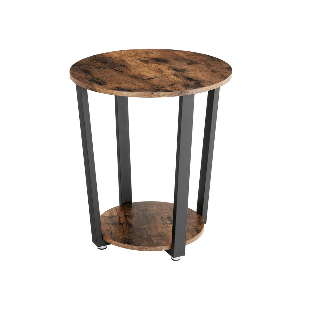Produktbild för End Table X: Antique, Black 50x36x57cm