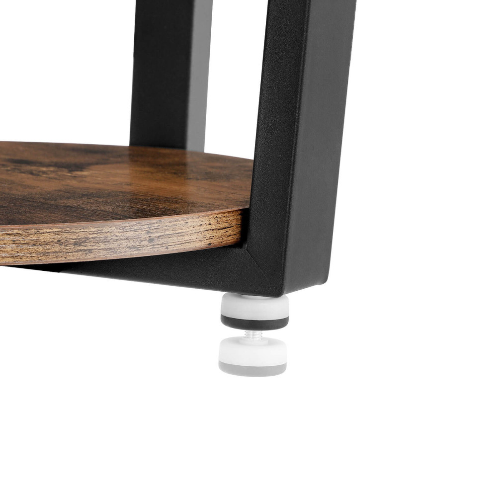 Produktbild för End Table X: Antique, Black 50x36x57cm