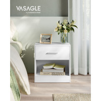 Produktbild för Nightstand White 39x28x41cm