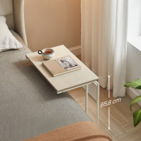 Produktbild för End Table Milky Coffee Color 55x33x66cm
