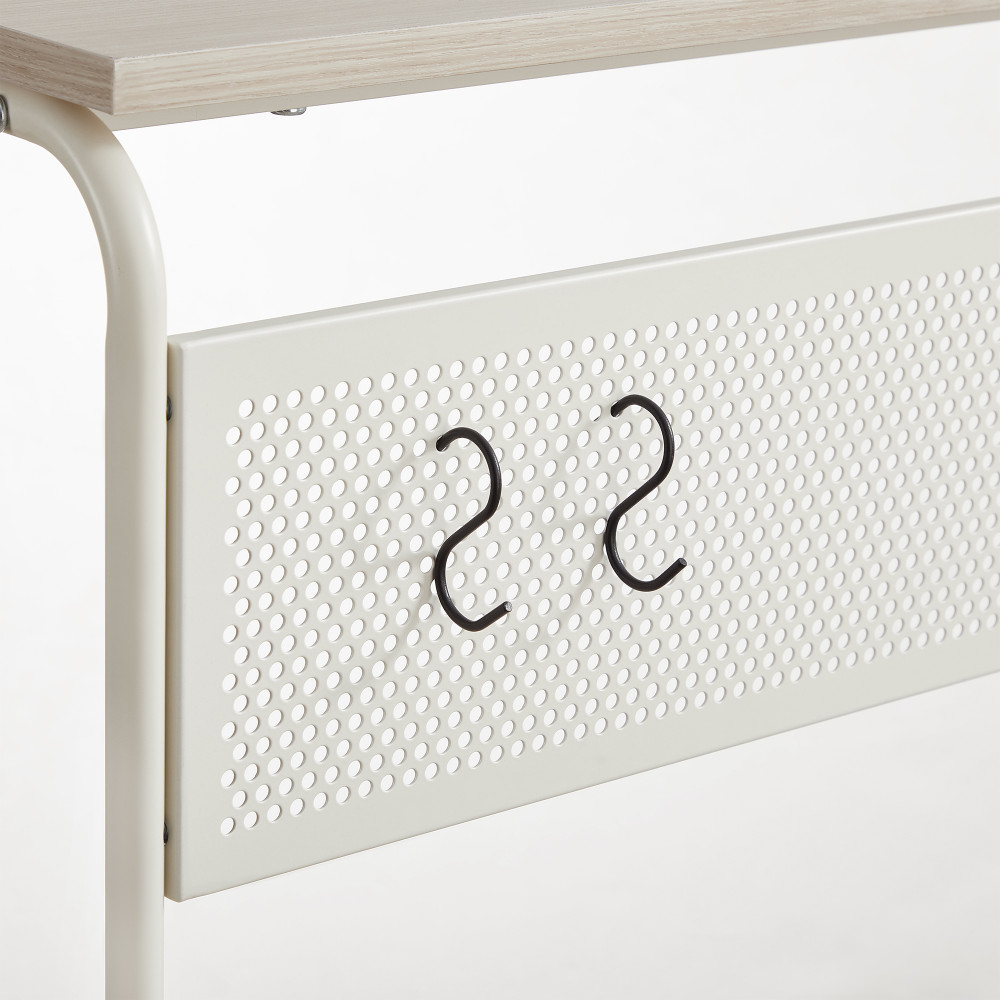 Produktbild för End Table Milky Coffee Color 55x33x66cm