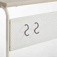 Produktbild för End Table Milky Coffee Color 55x33x66cm