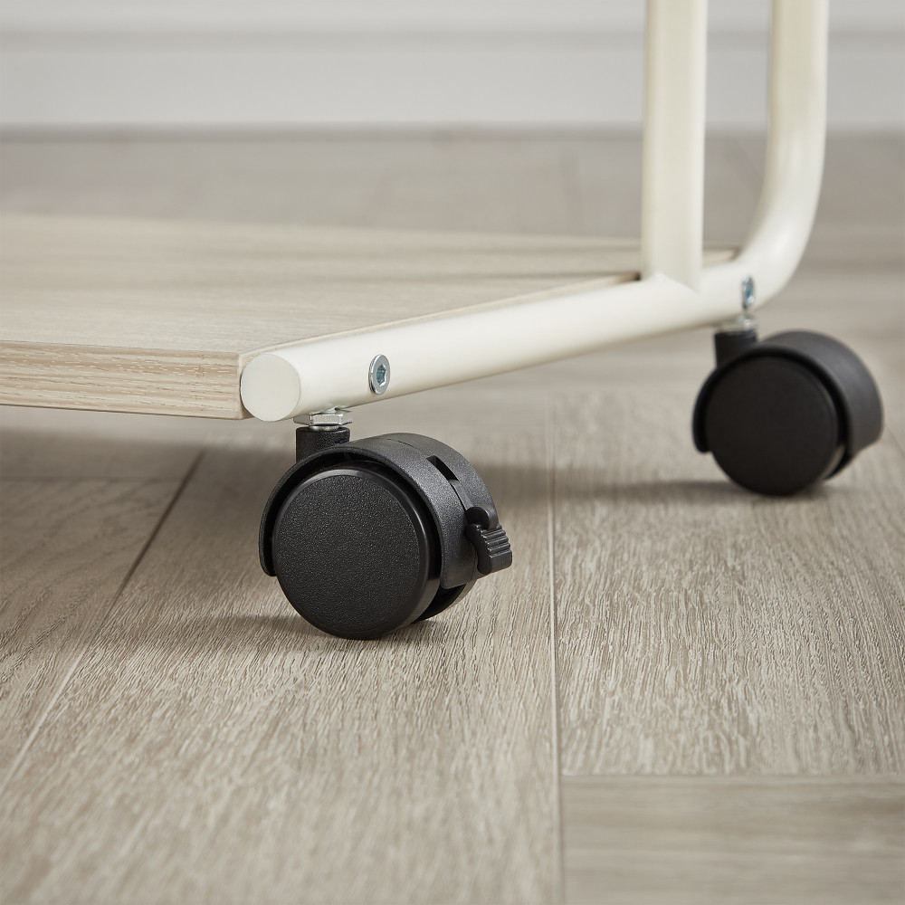 Produktbild för End Table Milky Coffee Color 55x33x66cm