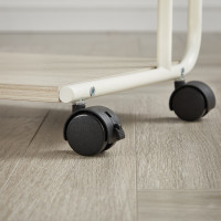 Produktbild för End Table Milky Coffee Color 55x33x66cm