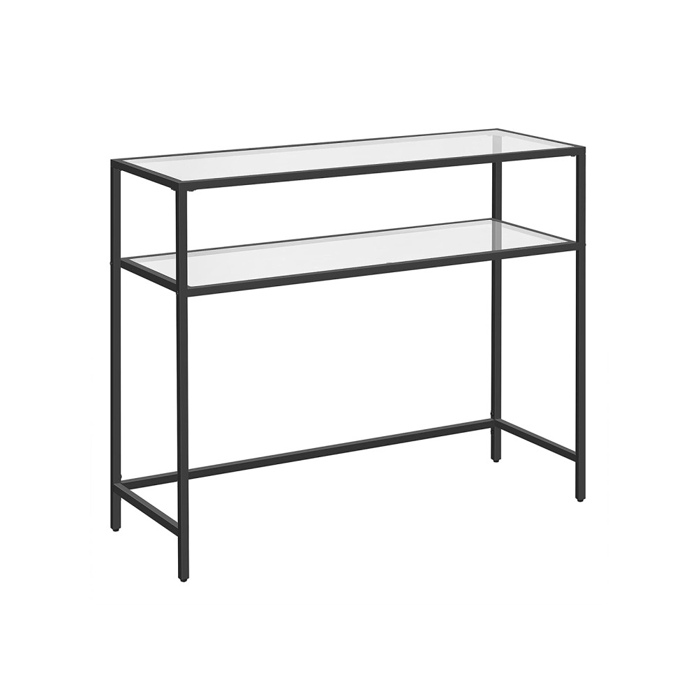 Produktbild för Console Table Black, Black 100x80x35cm