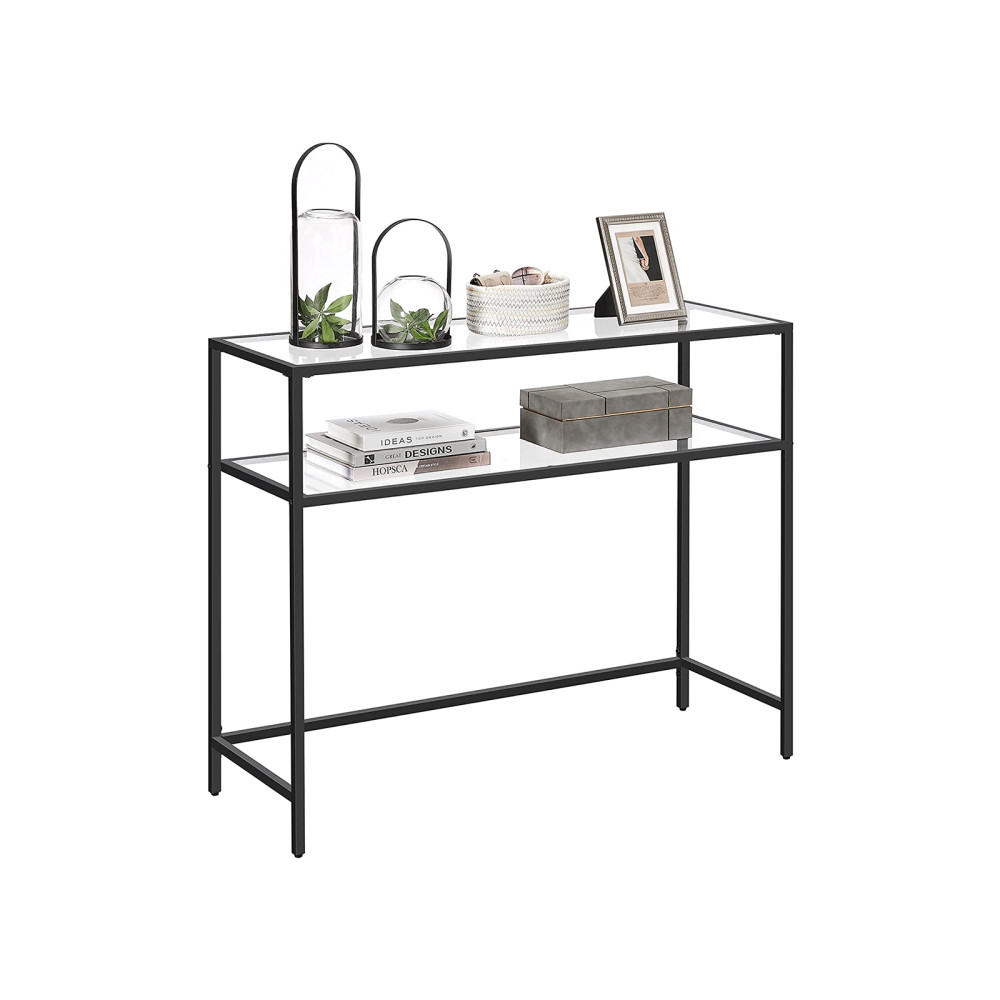 Produktbild för Console Table Black, Black 100x80x35cm