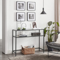 Produktbild för Console Table Black, Black 100x80x35cm