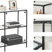 Produktbild för Storage Rack Black, Black 100x73x30cm