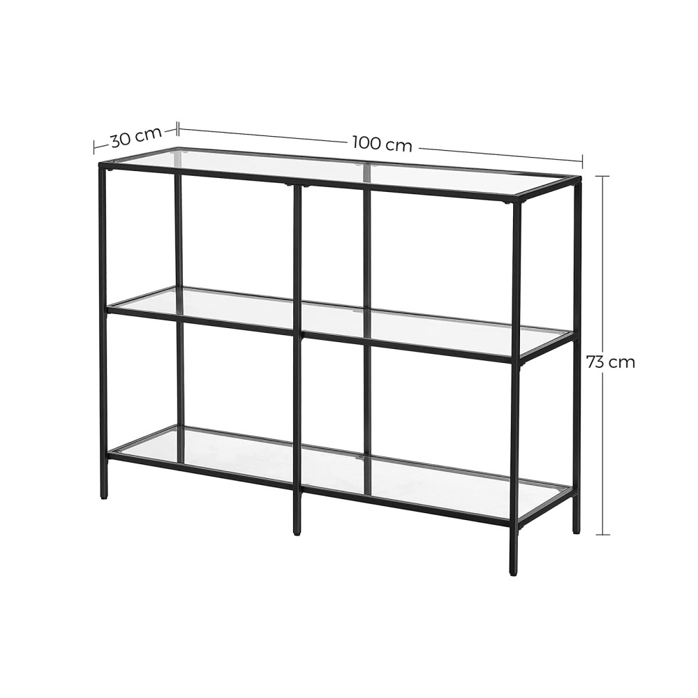 Produktbild för Storage Rack Black, Black 100x73x30cm
