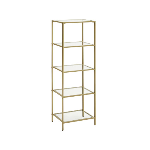 VASAGLE Storage Rack Gold 40x30x125cm