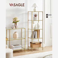 Produktbild för Storage Rack Gold 40x30x125cm