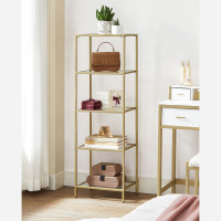Produktbild för Storage Rack Gold 40x30x125cm